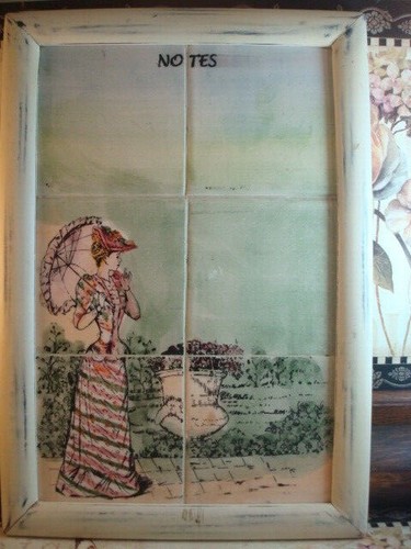 Victorian lady hand - hand, painted