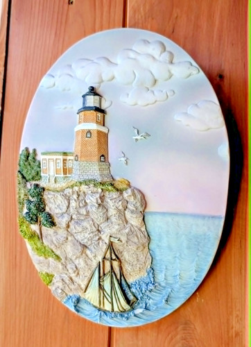 Lighthouse oval wall plaque - oval,